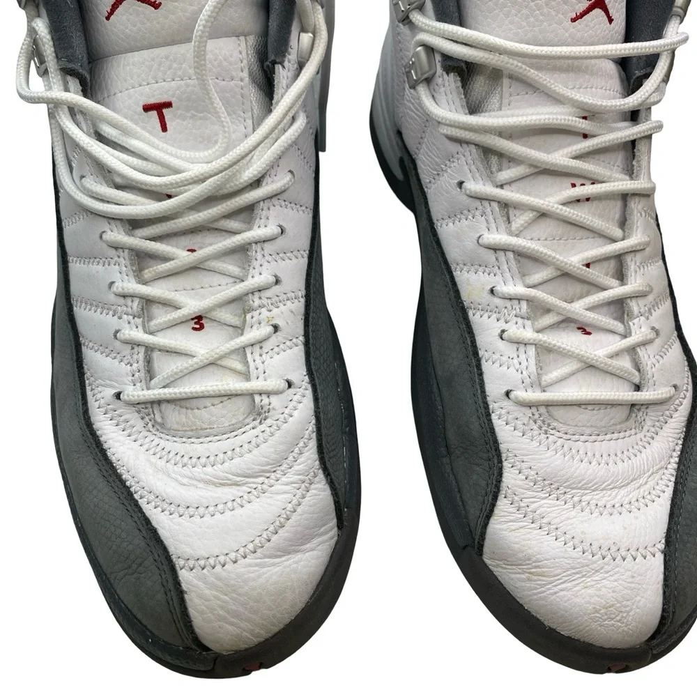 Jordan Men's White and Gray High-Top Sneakers